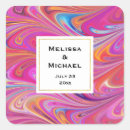 Search for swirl wedding stickers Psychedelic