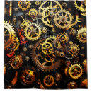 Search for steampunk shower curtains Clockwork