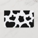 Search for cow print business cards Spots