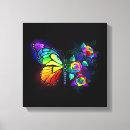 Search for rainbow butterfly canvas prints Floral