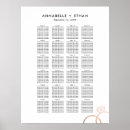 Search for rose gold wedding seating charts Table number