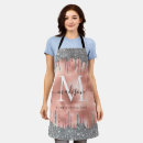 Search for silver glitter aprons Rose gold