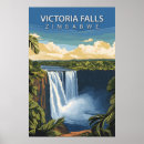 Search for victoria falls posters Vintage travel