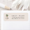 Search for palm trees return address labels Elegant