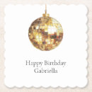 Search for disco ball coasters Gold