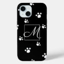 Search for puppy paw iphone cases Black and white