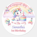 Search for floral birthday cake stickers Magical
