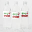 Search for santa claus water bottle labels Xmas