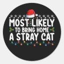 Search for cat family stickers Santa