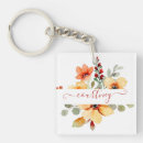 Search for orange floral key rings Bright