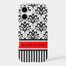Search for black white red iphone cases Damask