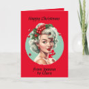 Search for 1950s christmas cards Girl