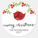 Search for cute bird stickers Merry christmas