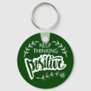 Search for positive thinking key rings Typography