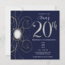 Search for sapphire blue birthday invitations Party