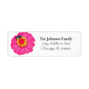 Search for zinnia return address labels Floral