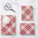 Search for red and white plaid wrapping paper Farmhouse