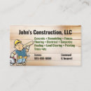 Search for hard business cards Construction