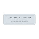 Search for blue and black return address labels Minimalist