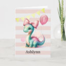 Search for one year old baby girl birthday cards Pink