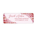 Search for 21st birthday return address labels Floral