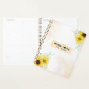 Search for sunflower planners Watercolor