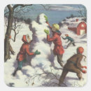 Search for retro snowman stickers Winter