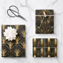 Search for gold wrapping paper Black
