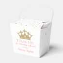 Search for princess favour boxes Pink and gold