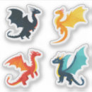 Search for red and black dragon stickers Yellow