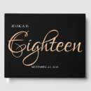 Search for 18th birthday guest books Black