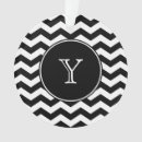 Search for black white pattern christmas tree decorations Monogrammed