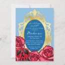 Search for light blue and white invitations Roses