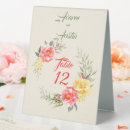 Search for pink yellow table cards Number