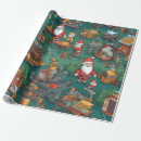 Search for santas workshop wrapping paper Festive