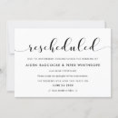 Search for rescheduled wedding invitations Delayed