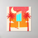 Search for vintage palm trees canvas prints Retro