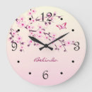 Search for cute pink butterfly clocks Girly