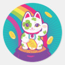 Search for good luck cat stickers Lucky