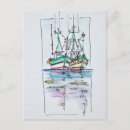 Search for reflection vertical postcards Boat