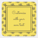 Search for bee drawing stickers Yellow