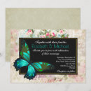 Search for green butterflies wedding invitations Nature