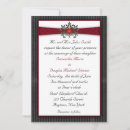 Search for maroon ribbon invitations Modern