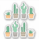 Search for cartoon doodle stickers Cactus