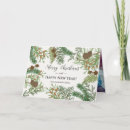 Search for vintage floral christmas cards Foliage