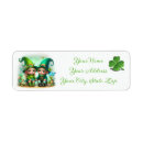 Search for cute st patricks day return address labels Gnomes