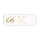 Search for b monogram return address labels Monograms