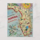 Search for retro map postcards Florida