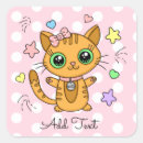 Search for orange polka dot stickers Cat