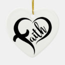 Search for religious heart christmas tree decorations Faith